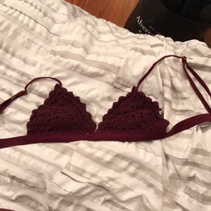 Target Maroon Bikini Top